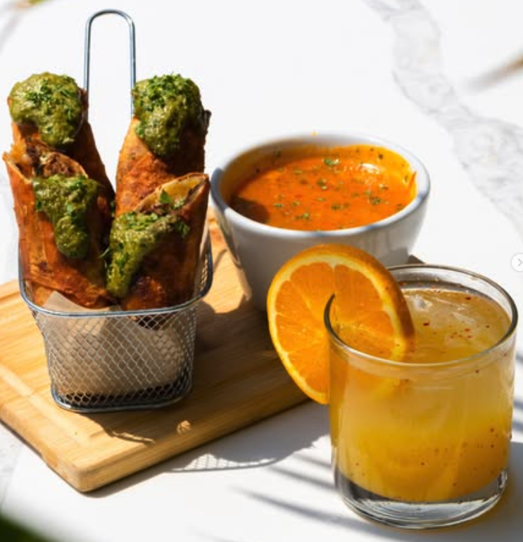 Chimichurri eggrolls